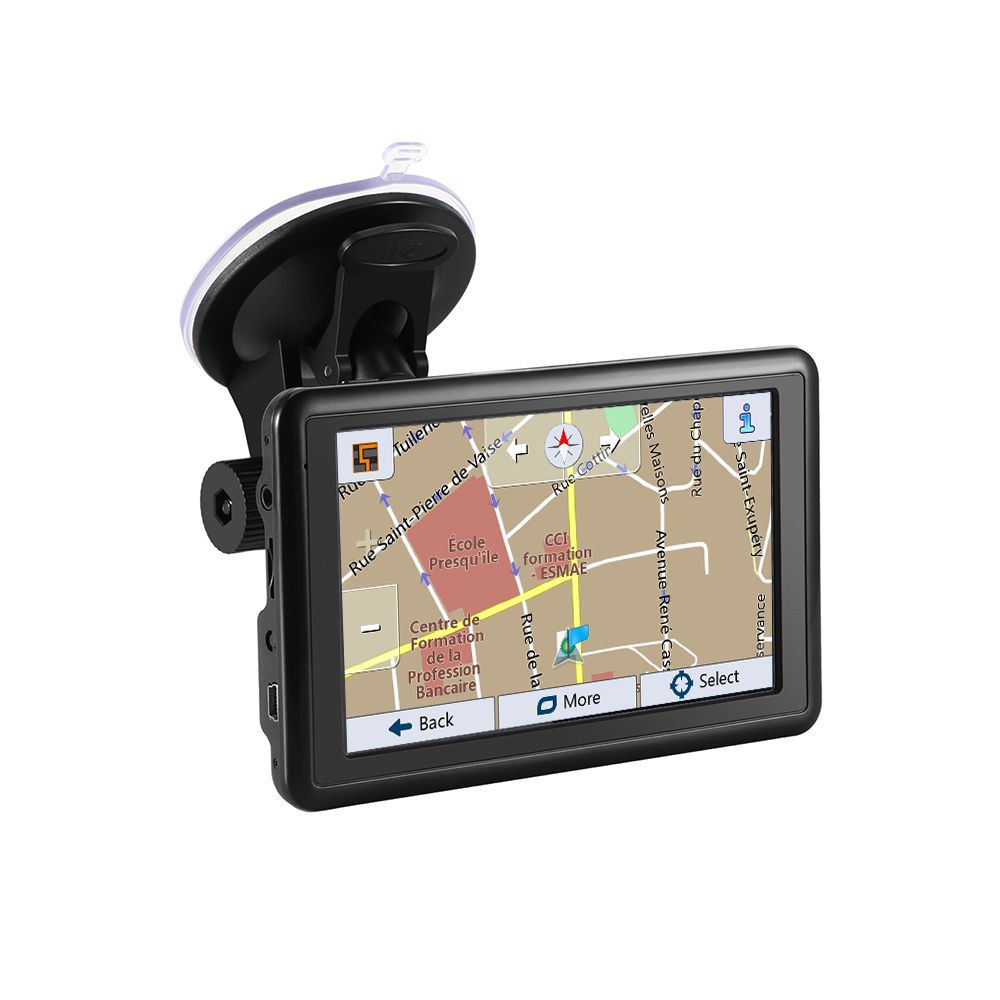 Cross-mirror e-commerce 5 inch portable car GPS navigator HD 4GB truck car vintage cheap traffic-free