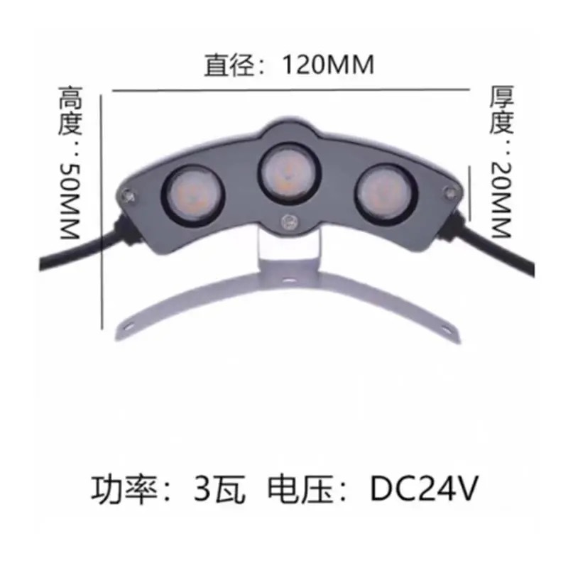 Led Double-Sided Corrugated Light New 2025 Architectural Tile Light 3W6W9W Ancient Building Outdoor Lighting Waterproof Outdoor