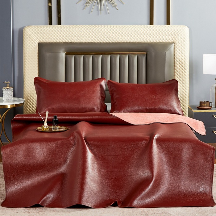 Cowhide mat summer first layer buffalo leather soft mat whole cowhide mat three-piece set of single-piece mat factory outlet