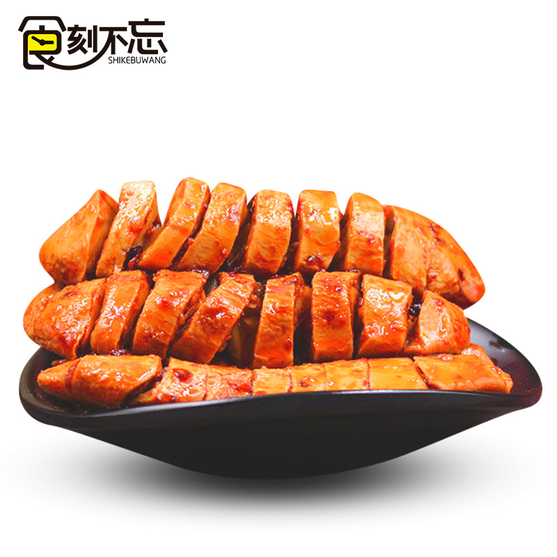 Shike Never Forget Roasted Gluten Spicy Snack Food Spicy Strips Gluten Skewers Ready-To-Eat Snack Food Soy Products Snacks