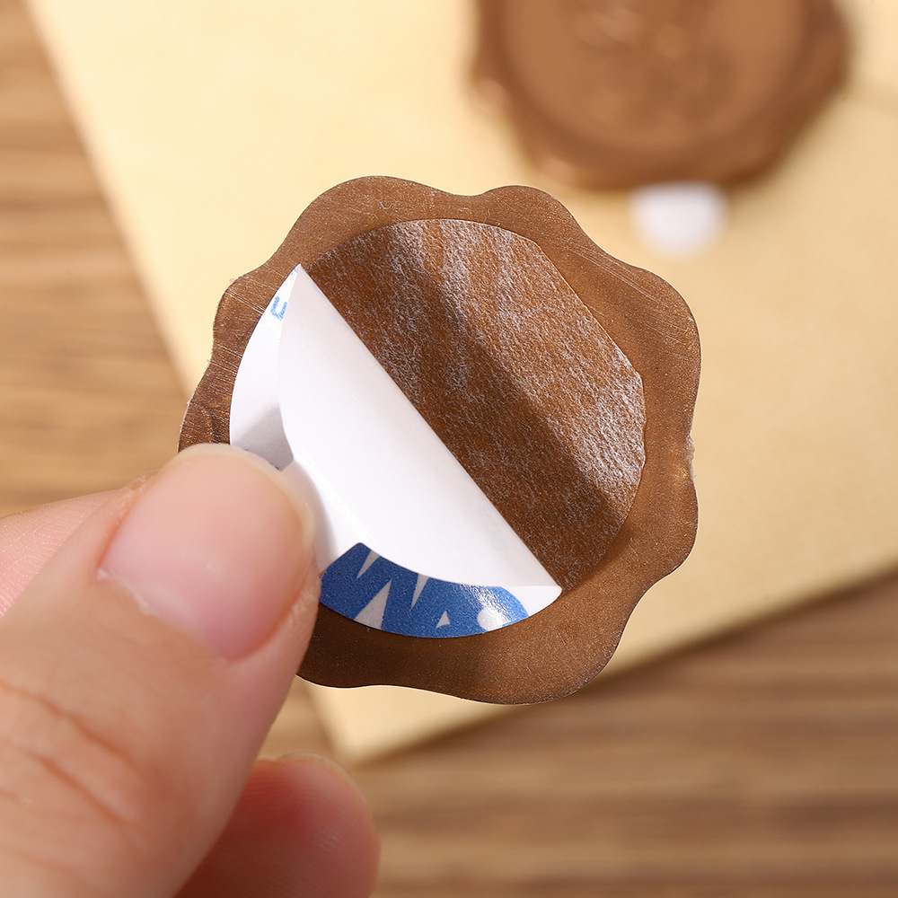 Fire Paint Wax Seal Retro Envelope Seal Sticker High-End Wedding Invitation Invitation Fire Paint Seal Sticker Fire Paint Wax Label