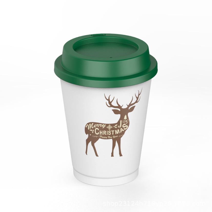 Кросс-браузерный стакан 8 унций, однослойный, пластиковый, милый, простой, для кофе, 250 мл