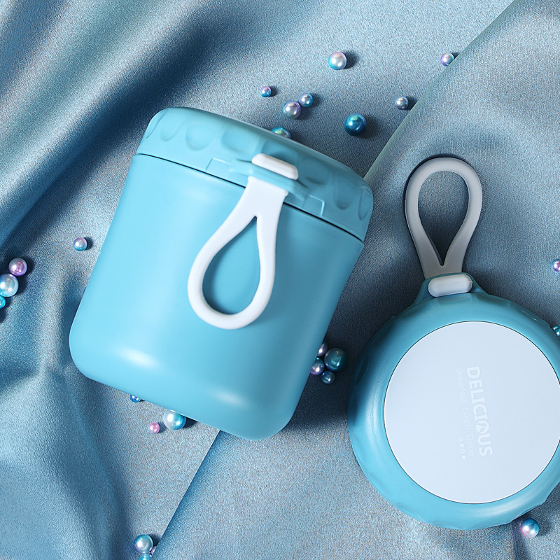 Simple Factory Direct Sales Creative Soup Cup Square Buckle Sealed Soup Can Holiday Gift Food Sealed Can Portable