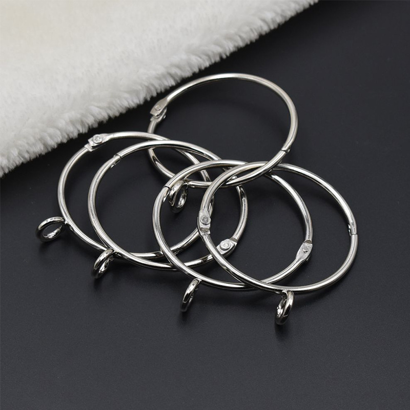 Manufacturer in Stock Wholesale Book Ring Binding Ring Open Ring Buckle Metal Loose-Leaf Ring Photo Album Loose-Leaf Ring Complete Specifications