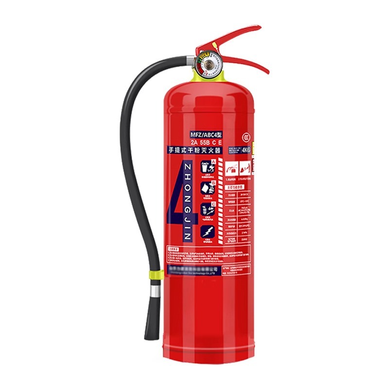 4kg dry powder fire extinguisher new national standard 2/3/5/8kg portable fire fighting equipment for shops and warehouses