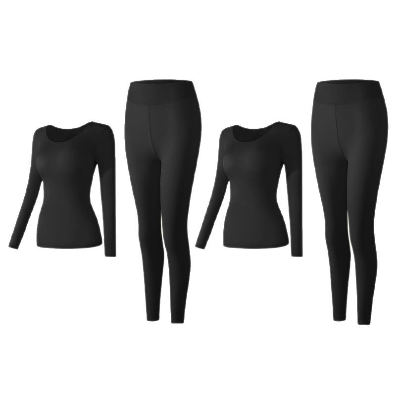 Women's Autumn and Winter Ultra-Thin Thermal Underwear Set, Warm and Soft Skin-Friendly Beauty Clothing