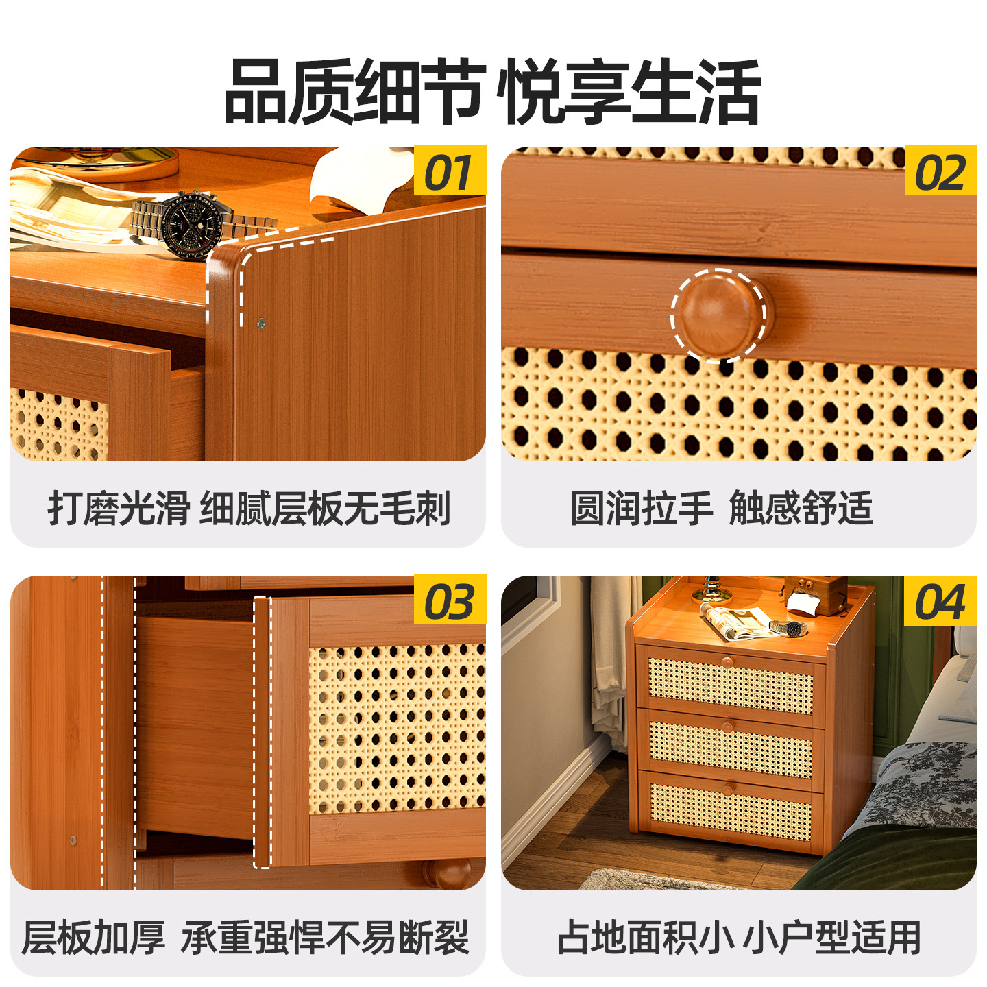 Multi-Layer Bedside Table, Home Living Room Side Table, Simple Style Storage Rack, Ornaments, Hand-Made Display Stand, Storage Cabinet