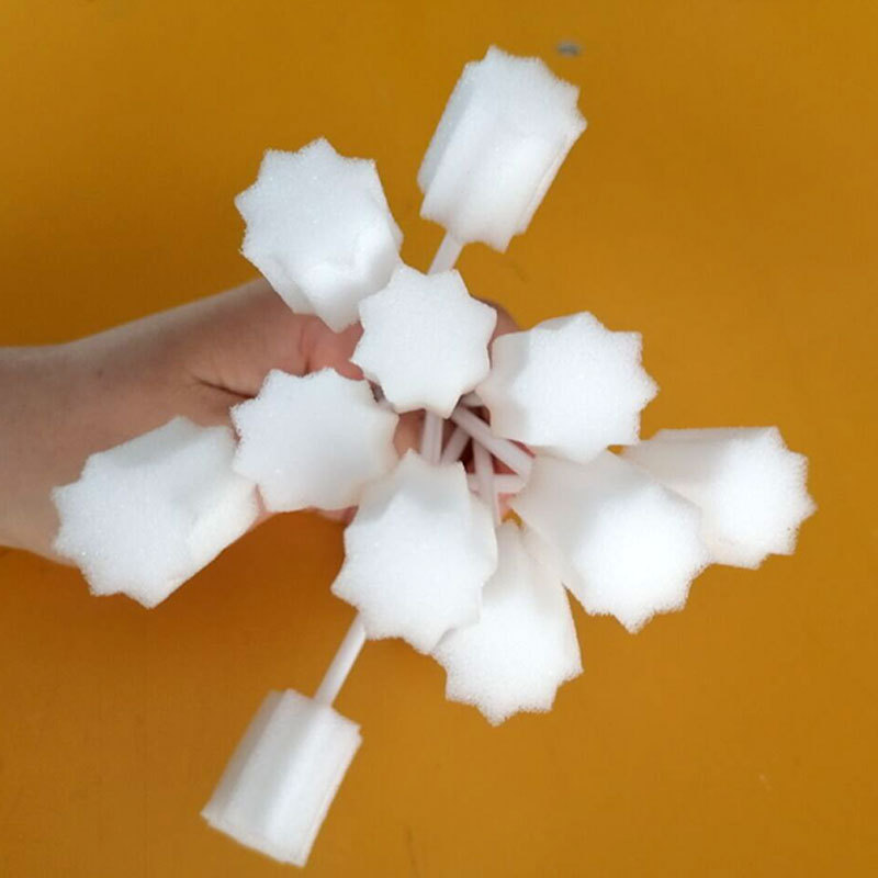 In-Stock Disposable Oral Cleaning Sticks, Oral Muscle Cleaning Sticks, Cotton Swabs, Oral Cleaning Sponge Brushes, Cleaning Sponges