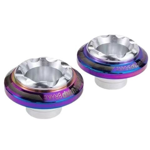 Electric Vehicle Motorcycle Modified Titanium Anti-Fall Cup Scooter Decorative Parts Front Shock Absorber Front Fork Accessories Two-Color Titanium