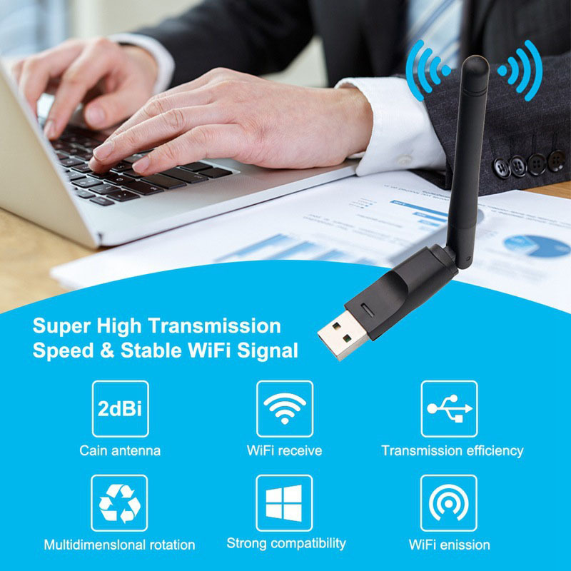 Driver-free usb wireless wifi integrated network card receiver computer notebook wifi external transmitter