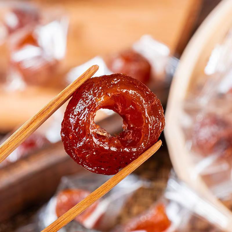 On behalf of the hair hollow hawthorn whole original independent package 500g candied snacks sweet and sour steamed seedless hollow hawthorn