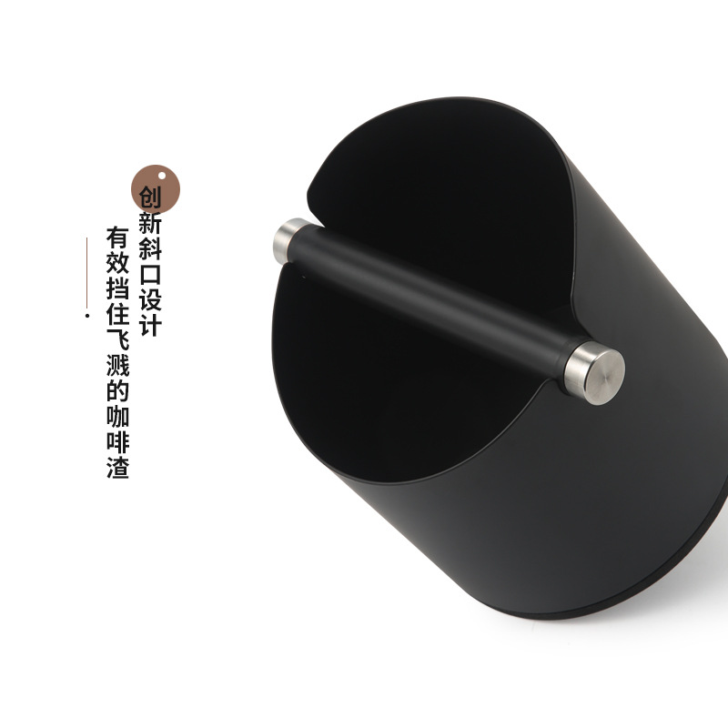 Cross-border supply of coffee powder slag barrel Italian coffee stainless steel slag barrel round small household coffee slag barrel