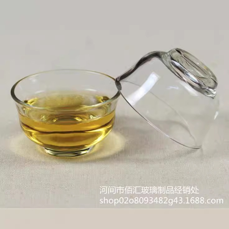 Стеклянная чайная чаша, устойчивая к высоким температурам, толстая, прозрачная