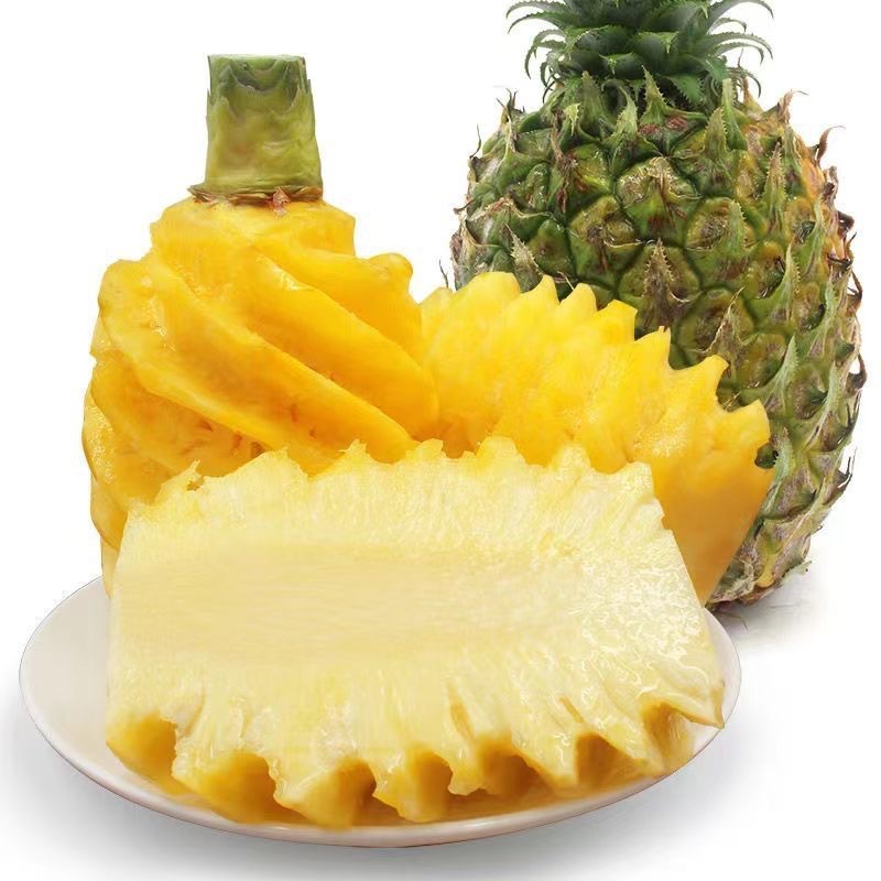 Yunnan Perfume Pineapple 4.5kg Whole Box Fruit 10 Free Shipping Wholesale 5 Non-Taiwanese Hainan Golden Diamond Pineapple Yunnan Specialty