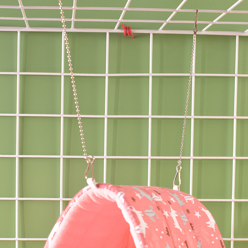 Pet Nest Hook Hanging Chain Anti-bite Hanging Chain Button Hamster Honey Bag Sleeping Nest Hanging Primary Source