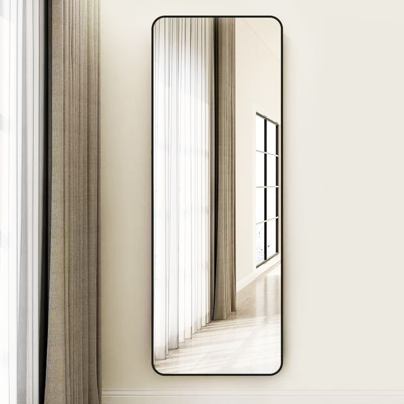 Manufacturer Wholesale Dressing Mirror Wall-Mounted Fitting Mirror Internet Celebrity Full-Length Mirror Dormitory Bedroom Wall-Mounted Glass Mirror