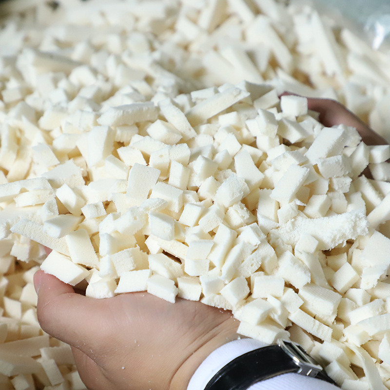 Factory Custom-Made Latex Diced Particles for Pillow Filling, Sofa Padding, Shredded Material, Diced Moisture-Proof Solid Material