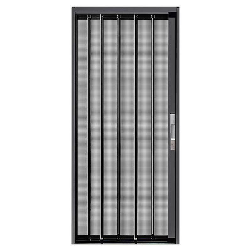 Diamond Folding Aluminum Alloy Flat Mesh Door for Home and Commercial Use, Custom Folding Screen Door