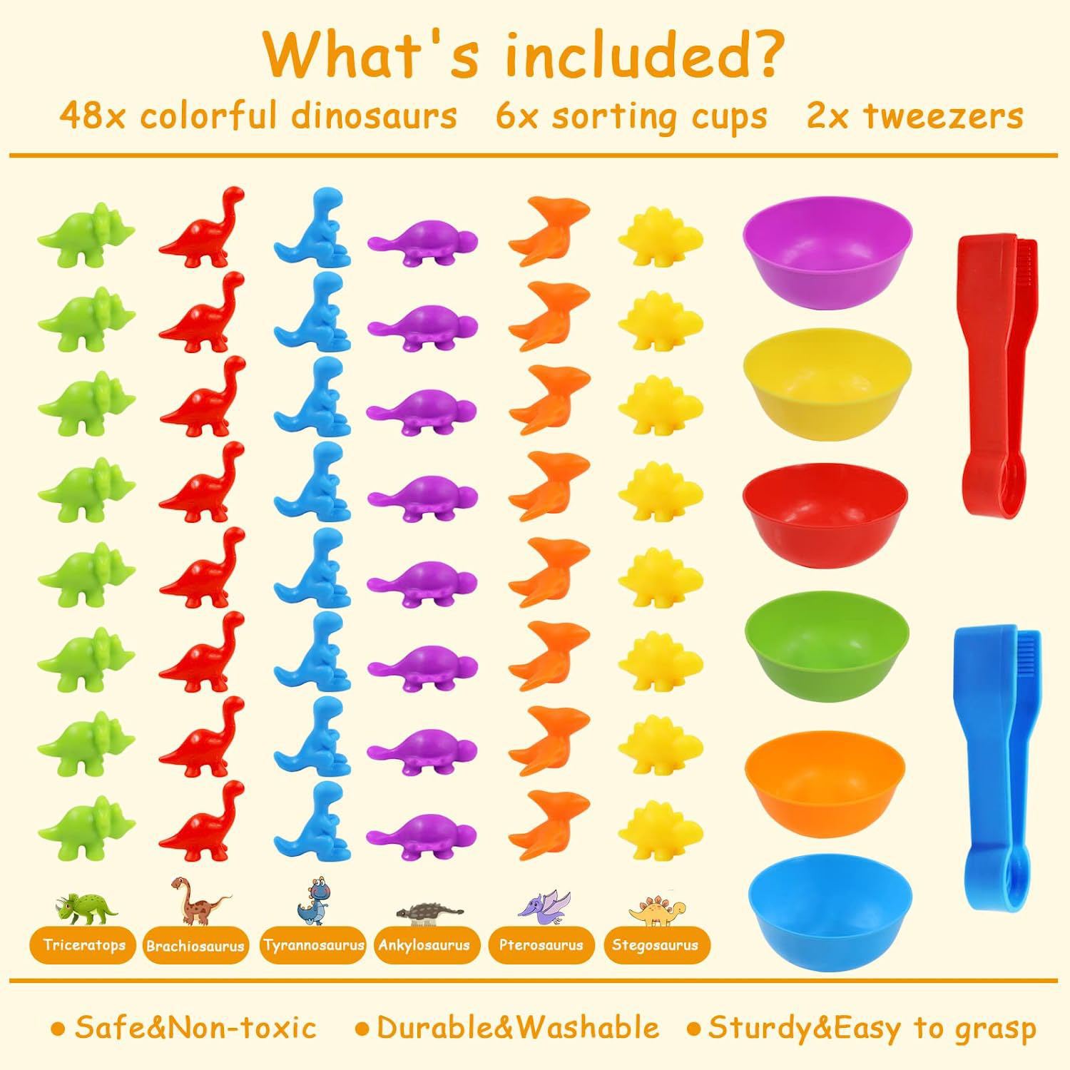 Ks Cross-Border Popular Ks Rainbow Counting Soft Glue Animal Early Education Cognitive Kidsren's Montessori Teaching Aids Set Factory Direct Sale