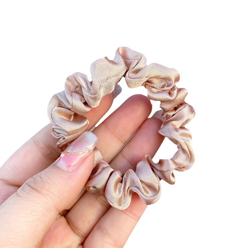 Satin small size Hair Ring Mulberry Silk Elegant Ponytail Hair Varied Hair Rope Headwear Women's No Marks Hair Care Hair Ring