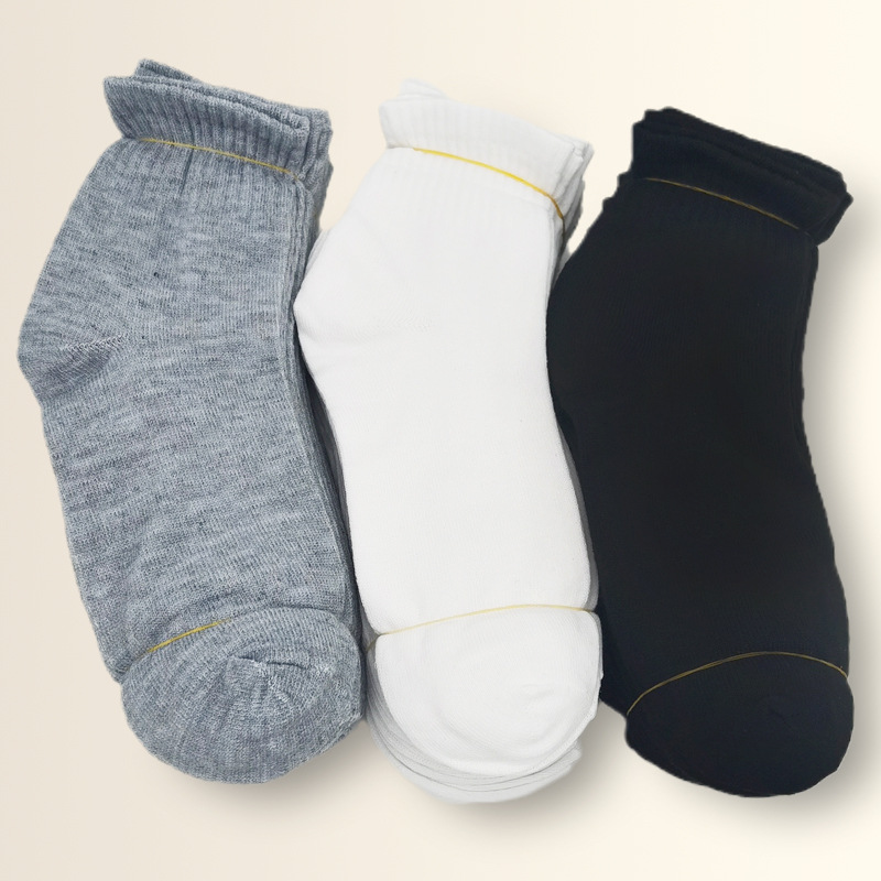 Мужские носки средней длины, черные, белые, серые, оптовая продажа