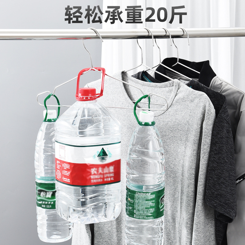 Cross-Border 304 Stainless Steel Clothes Hanger Household Solid Thickeneded Windproof Hook Kidsren's Non-Slip Clothes Drying Rack