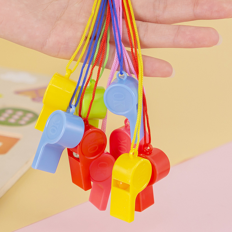 Sports Whistle Kidsren's Toys Cheering Props Referee Whistle Fan Plastic Whistle Factory Direct Sale