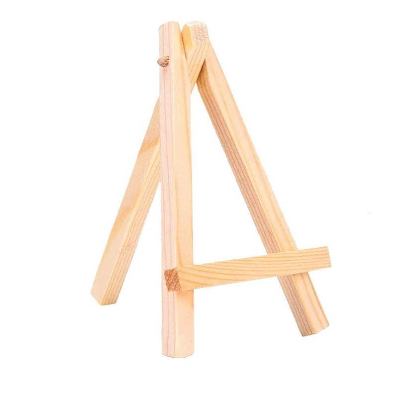 Треугольный мольберт из массива дерева, мини столовый стенд, для цифровой живописи