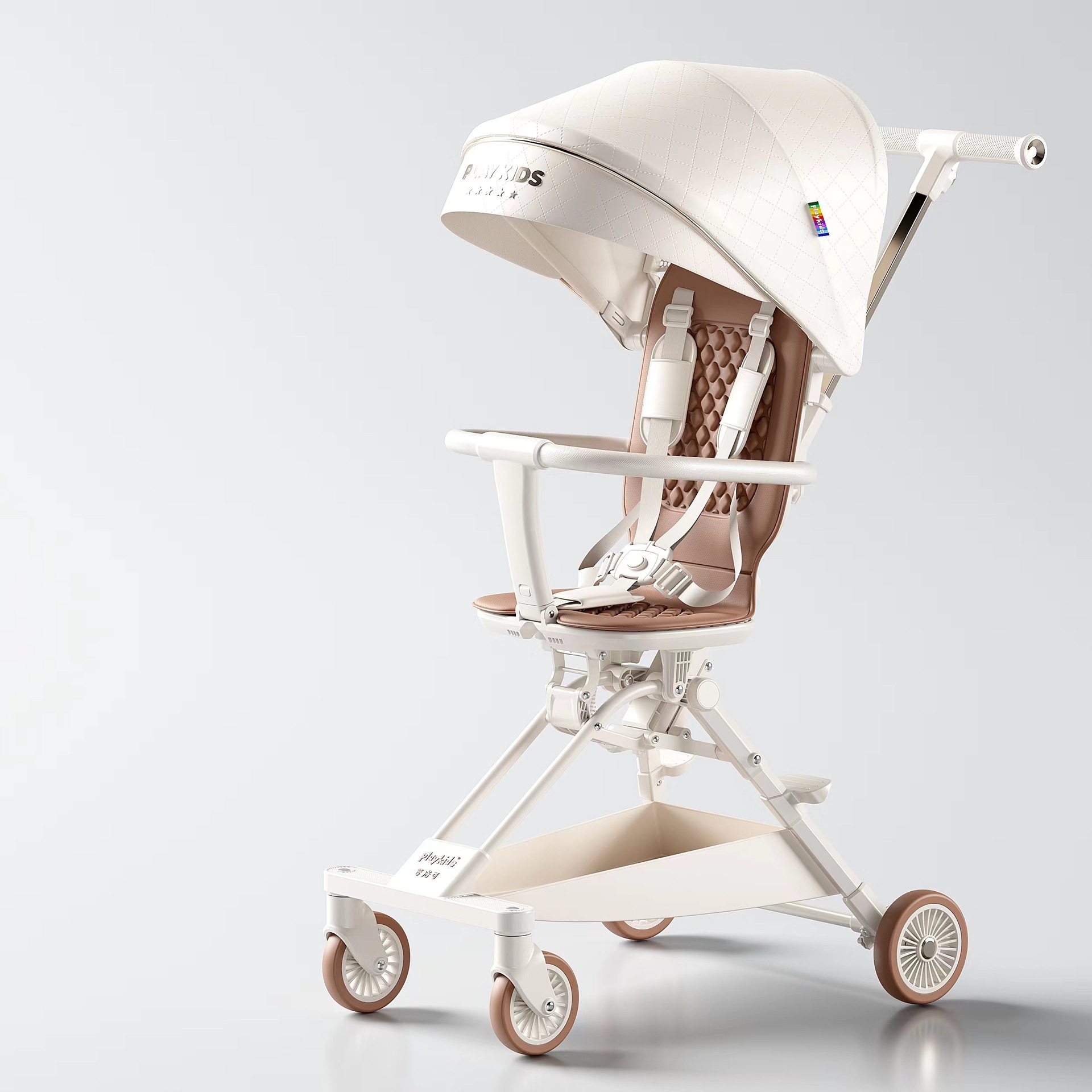 [Factory Direct Supply] Plo can walk baby two-way stroller ultra-light portable small foldable baby stroller