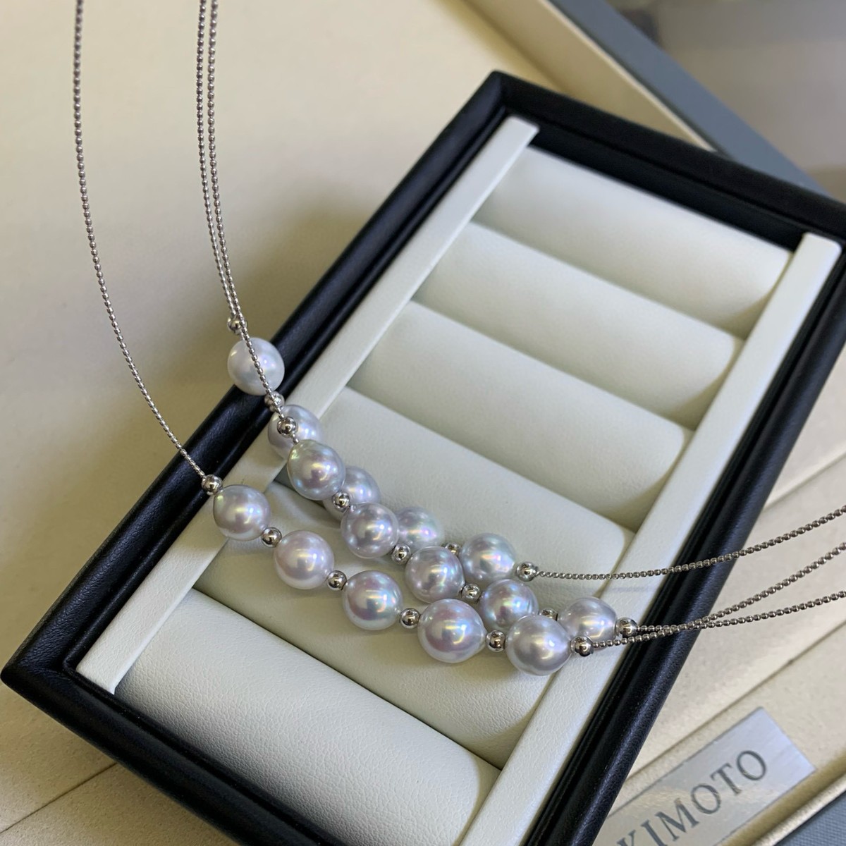 Platinum Pt900 Collar Finished Product, Bean Chain, Various Styles Can Be Matched Together to Look Good, No Beads Included