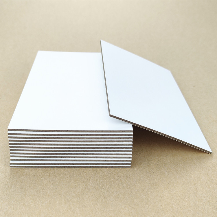 White Cardboard 1mm 1.5mm 2mm Double-Sided White Smooth Surface White Cardboard