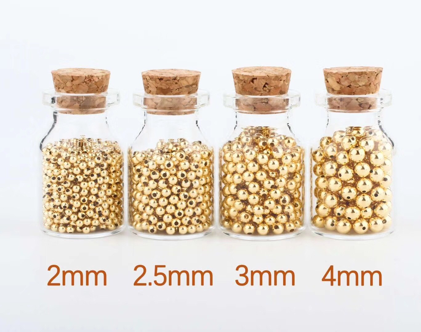 Настоящие 18K золотые промежуточные бусины Au750, легкие бусины, оптовая продажа