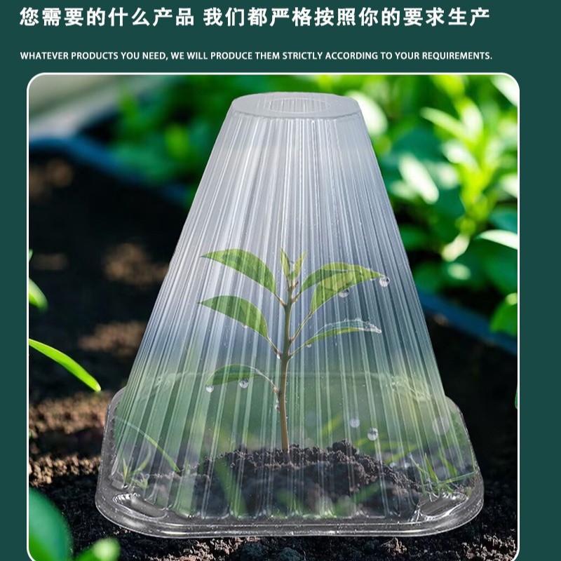Reusable Transparent Thickened Seedling Protection Cover Bell Cover Greenhouse Vegetable Garden Bird Damage Prevention Insect Protection Upgrade