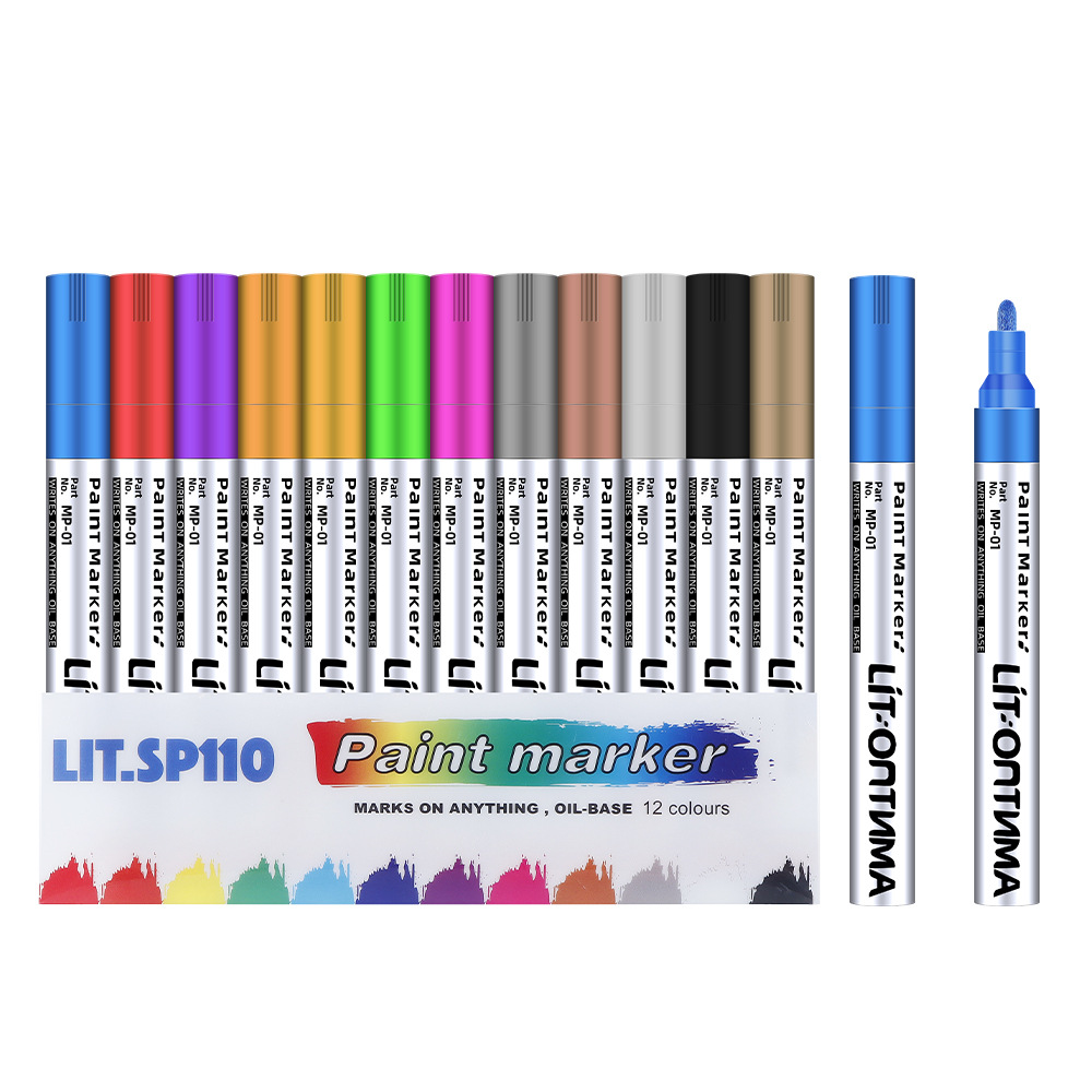 LIT Paint Pen Oil Marker Marker Hand Account Woodworking Pen Multipurpose Marker Tire Pen Paint Pen