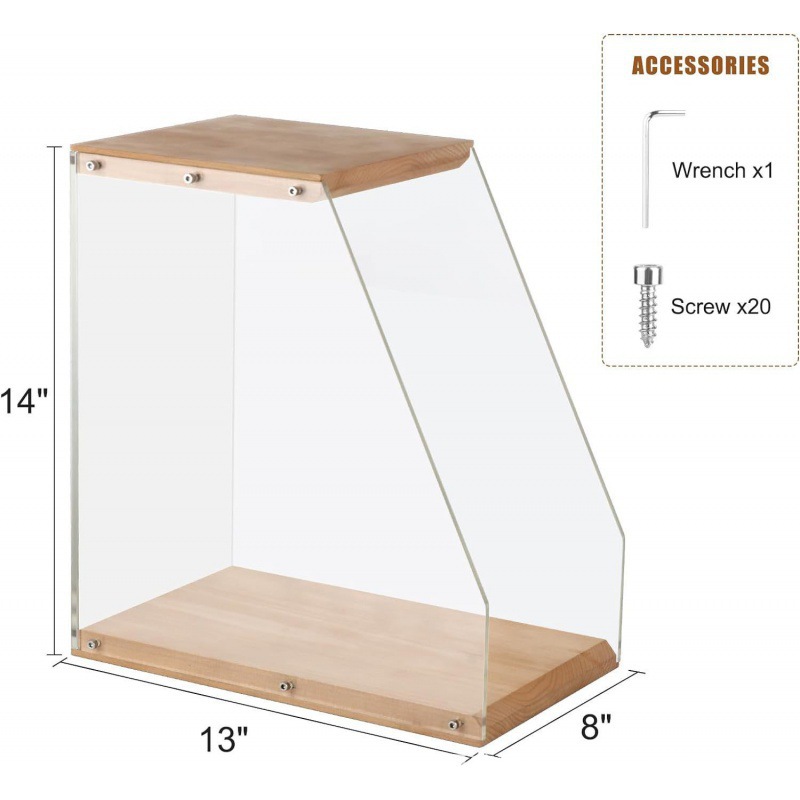 Spot Wooden Record Rack Desktop Transparent Acrylic Record Storage Rack Vinyl Record Display Rack Cd Storage Rack