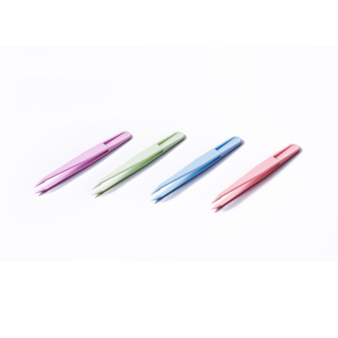 Macron Color Plastic Tweezers for DIY Crafts, Anti-Static Pointed Small Tweezers Wholesale