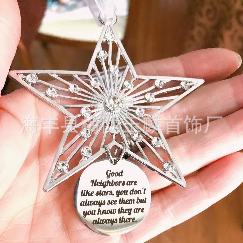 Cross-border new friendship alloy pendant Christmas tree decoration Christmas tree pendant Christmas car pendant