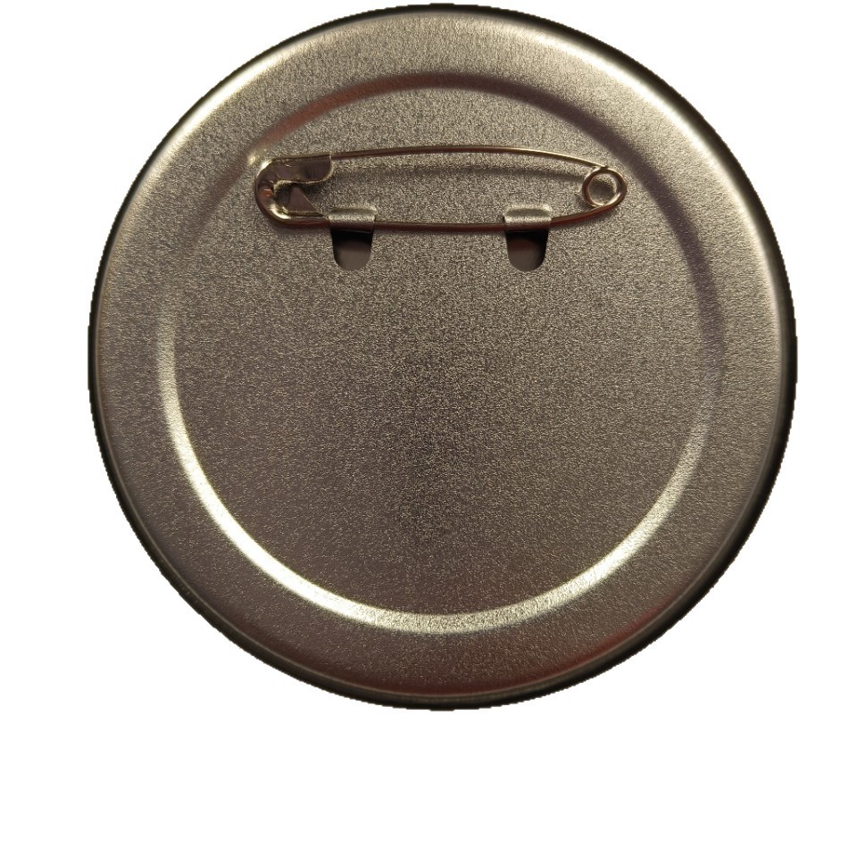 Spot 75mm Tinplate Badge Thickeneded Material Rigu Bottom Frosted Paper Clip Bar Supplies Blank Material