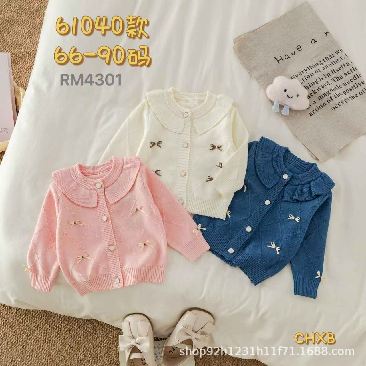 Новый свитер для девочек, кардиган с цветами, корейский стиль, оптовая продажа