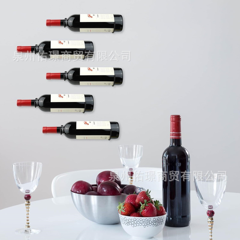 Creative Metal Iron Wine Rack Guest Restaurant Wine Display Rack Hotel Home Decoration Wall Wine Rack Ornaments