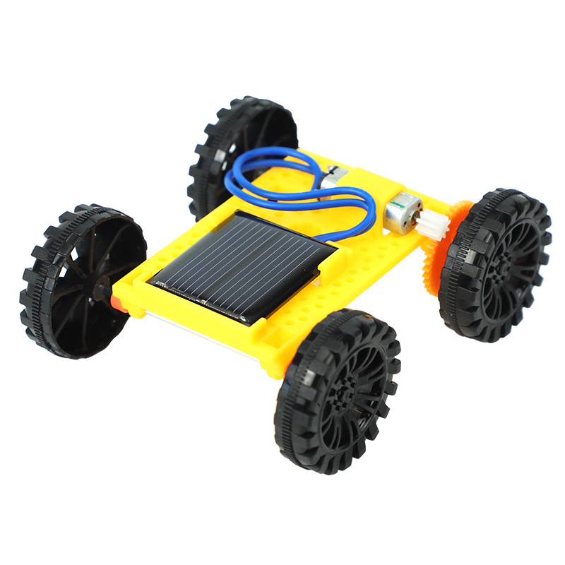 Mini Solar Car DIY Plug-In Technology Small Production Teaching Aids Primary School Students Steam Science Experiment Toys