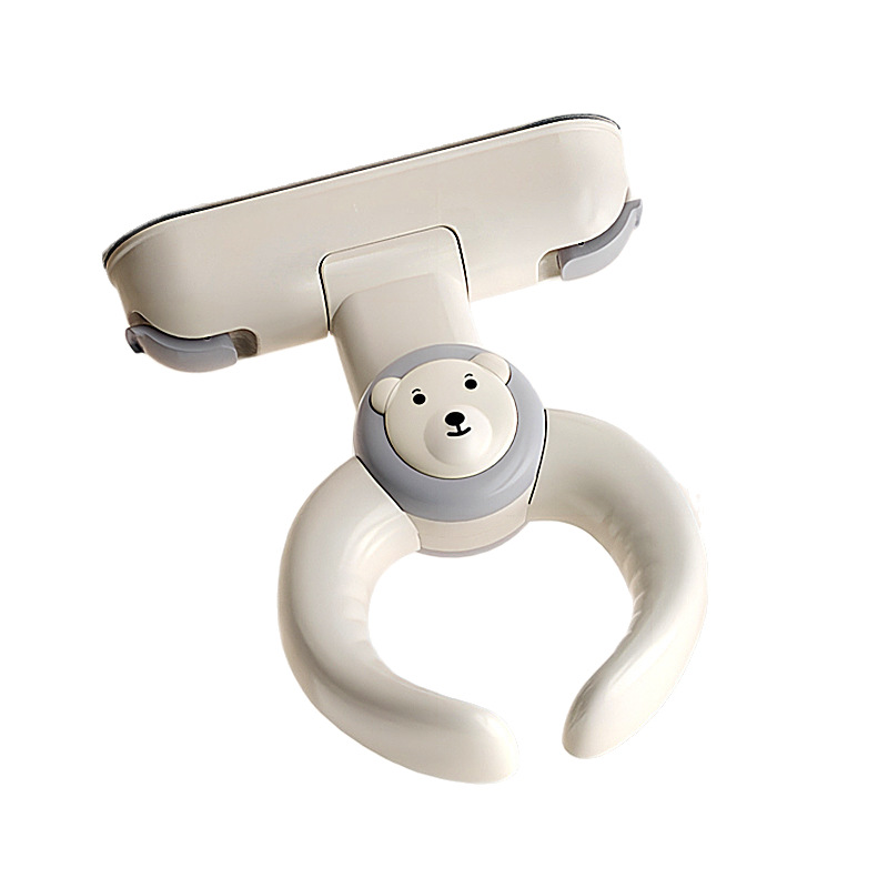 Wall-mounted Folding Children's Bath Artifact Bracket Hole-free Shower Head Baby Suction Cup Bathroom Fixed Bath