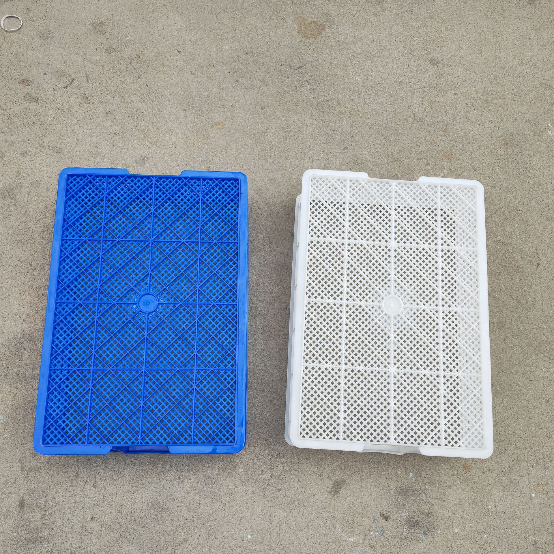 Plastic Turnover Basket Aquatic Seafood Transportation Shrimp Seedling Basket Small Hole Dense Eye Lobster Frame Cultivation and Handling Transfer Plastic Frame