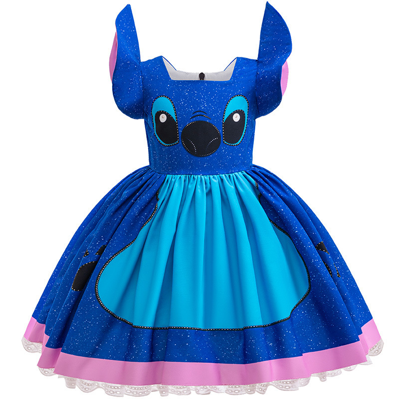 Halloween New Children's Clothing Cartoon Skirt Cosplay Stitch Same Style Girls Cute Dress Children's Tutu Skirt