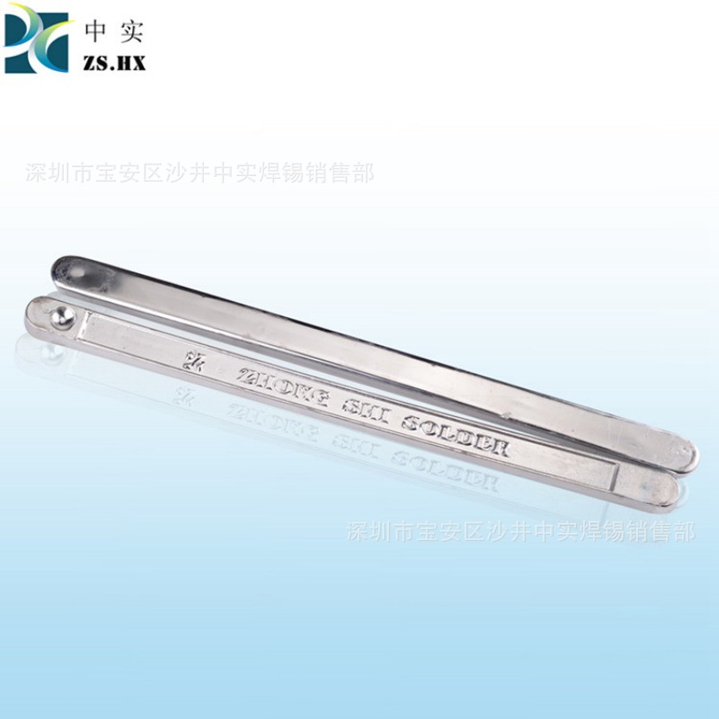 Zhongshi Genuine Leaded Solder Bar Leaded Tin Bar Electrolytic Antioxidant Solder Bar Factory Direct Sales Wholesale
