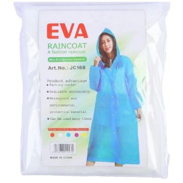 EVA Raincoat Adult Thickened Outdoor Home Travel Portable Anti-Rainstorm Riding Raincoat All-in-One Universal