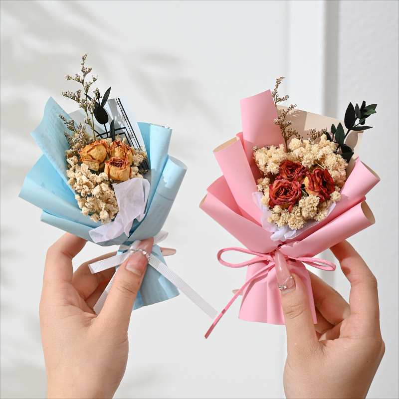 Artificial Flowers, Fake Flowers, Baby's Breath Small Bouquets, Everlasting Flowers, Dried Flowers, Gifts, Handmade Bouquets, Wholesale Cross-Border Souvenirs
