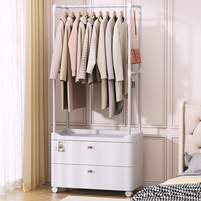 Household bedroom Bag Hanger clothes rack corner multi-functional coat rack floor hanger storage cabinet