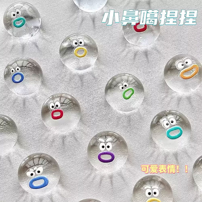 Small nose ga pinch music decompression toy bag hanging mud feel hamburger food play simulation blind box mini pendant pinch