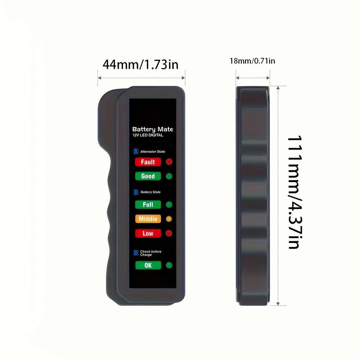 Carbatterytester Car Battery Tester Battery Tester 12V Motorcycle Portable Car